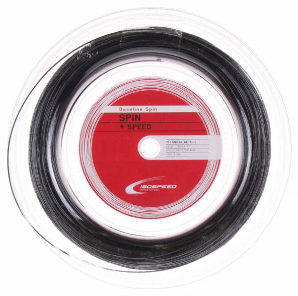 ISOSPEED 網球線 Baseline 16/17 圓硬線 黑 12.2米一包  奧地利製 isospeed