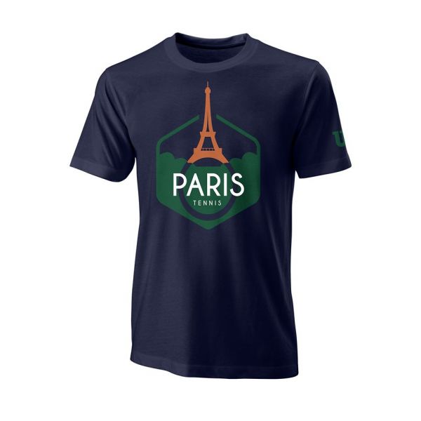 WILSON 巴黎城市系列 短袖上衣 男 深藍 限量City Collection Paris wilson