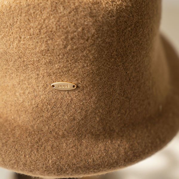日系造型帽簷羊毛蘑菇帽-駝色 質感女帽,設計師女帽,法式女帽,羊毛帽,貝蕾帽,畫家帽