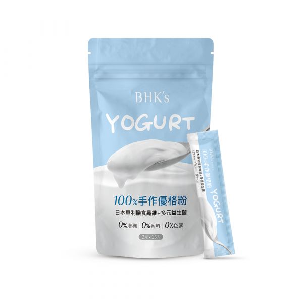 BHK's 100% Probiotic Yogurt Powder (2g/stick pack; 15 stick packs/bag) Yogurt, Homemade Yogurt, 100% Yogurt, 100% Natural Yogurt