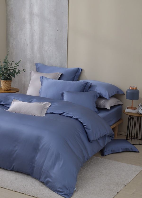 星耀-藍-床包兩用被 60支天絲-300織萊賽爾(適用於33公分以下床墊)詳看內文 萊賽爾,天絲,寢具,床包,枕套,被套