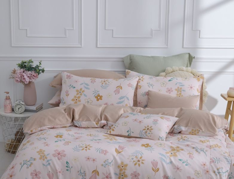 花樣田園-床包兩用被 60支純棉-300織精梳棉(適用於33公分以下床墊) 純棉,寢具,床包,枕套,被套