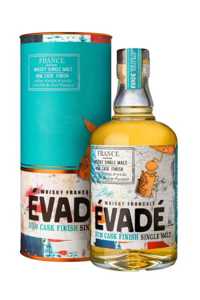 單一純麥蘭姆酒桶威士忌Whisky Evadé Rum Cask Finish with giftbox ÉVADÉ,法國,單一純麥,泥煤,雙桶,威士忌,