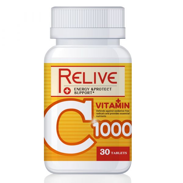 【RELIVE】查驗登記1000mg維生素C*2瓶 