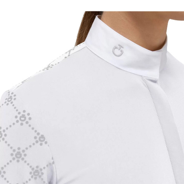 CAVALLERIA TOSCANA 女用比賽衫 (長袖/白色) 
