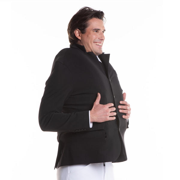 FREEJUMP 男用比賽西裝外套 (黑色/可與充氣背心搭配穿著/S) 