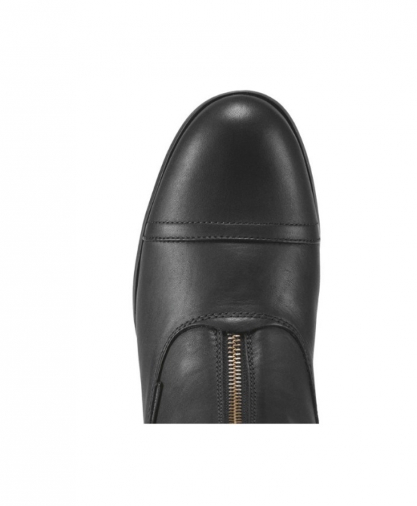 ARIAT 舒適氣墊短筒皮靴 (鬆緊前拉鍊設計/黑色/男版)  