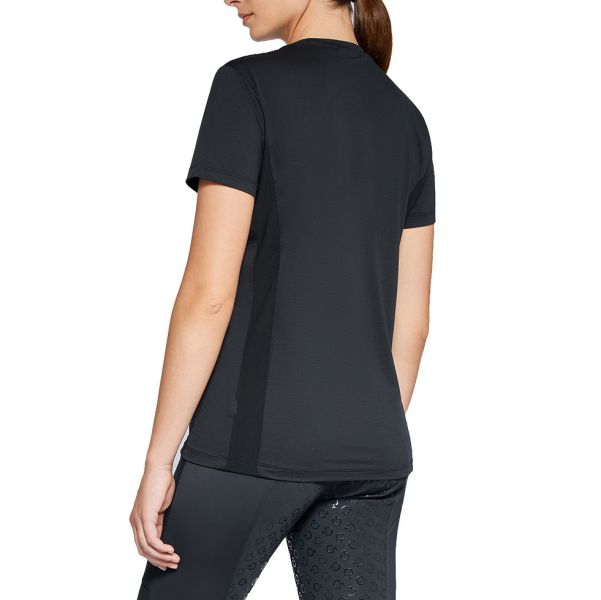 CAVALLERIA TOSCANA 女用短袖T恤 (黑色/彈性透氣/快乾/XS/S) 