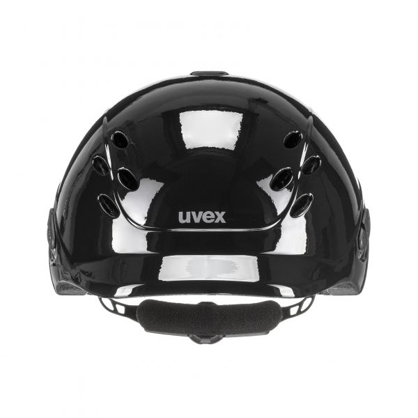 UVEX 兒童透氣騎士帽 (黑色亮面/49-54cm) 
