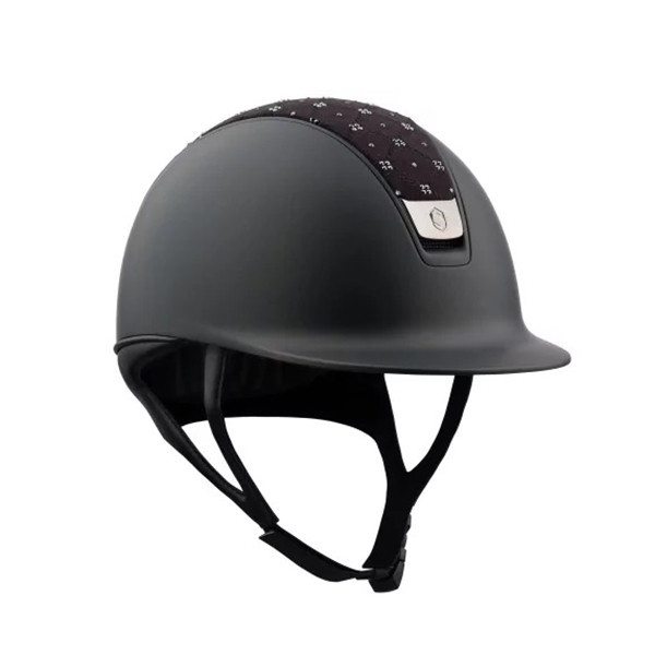 SAMSHIELD 2.0 訂製款騎士帽 (新款/霧黑/麂皮頂/施華洛世奇花鑽頂/M) 不含帽襯，需另外加購 