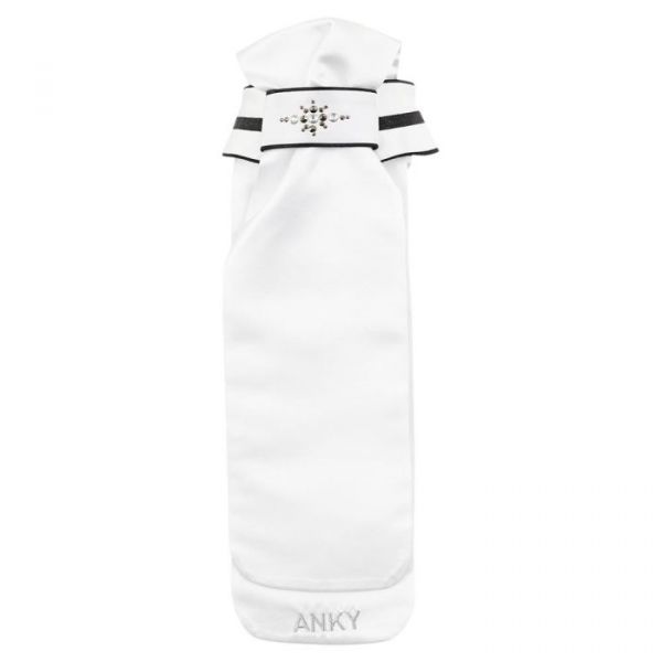 ANKY 女款比賽用白色領巾 (2色可選/水晶裝飾/附水洗網袋) 