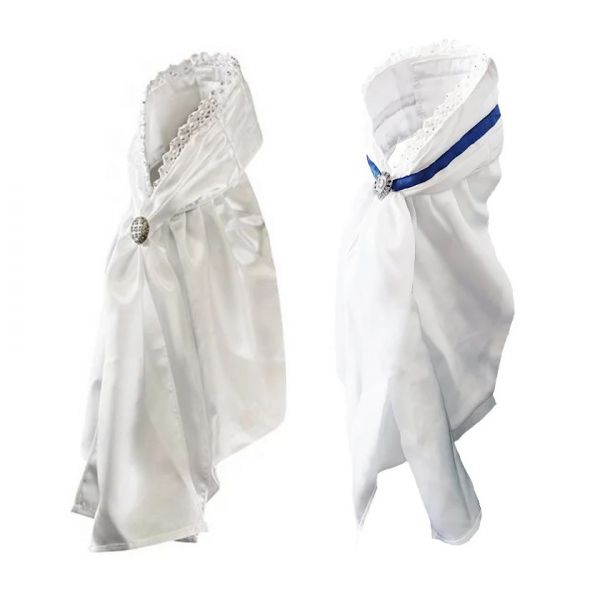 EQUESTRIAN STOCKHOLM 比賽用白色領巾 (馬場馬術/珍珠蕾絲/緞面/2款可選) 