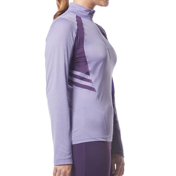 KERRITS 女用長袖訓練衫 (涼感快乾/抗UV/紫色/S) 