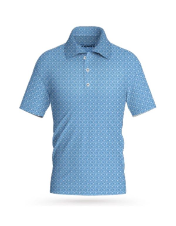 WHITEFISH 高爾夫POLO衫 - STELL BLUE/SKY BLUE/WHITE POLO衫、高爾夫、golf wear