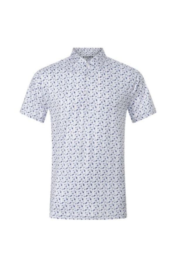GREENOCH 高爾夫POLO衫 - WHITE/LAVENDER VIOLET POLO衫、高爾夫、golf wear