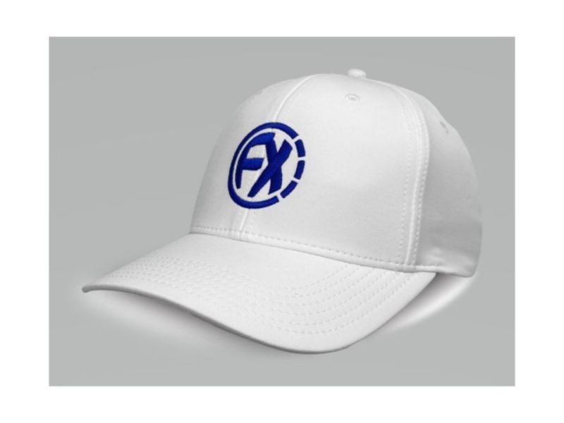 FENIX 經典球帽-白(寶藍圓形logo) CAP,帽子,遮陽帽,運動帽,高爾夫球帽,高爾夫