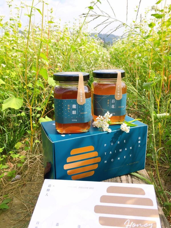 追蜂人250克伴手禮盒(兩入) 龍眼蜂蜜、荔枝蜂蜜、百花蜂蜜、蜂蜜、小農、青農、純蜂蜜、Honey、honeybee、