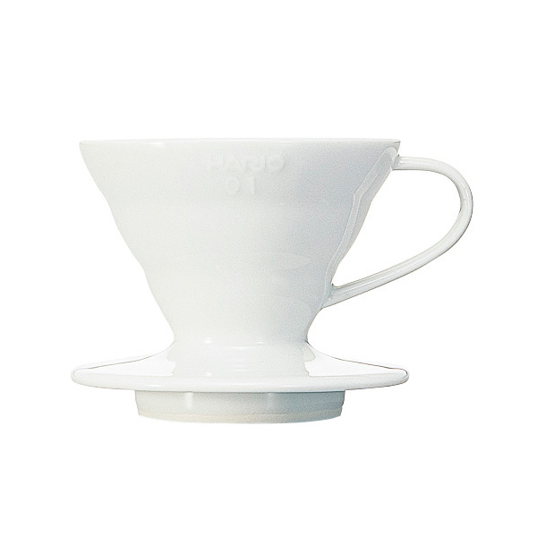 HARIO V60-01  白色陶瓷濾杯 1人 NANFE,南菲咖啡,中霏,精品咖啡,莊園咖啡,濾掛咖啡,掛耳咖啡,藍山,藝伎,耶加雪夫,衣索比亞