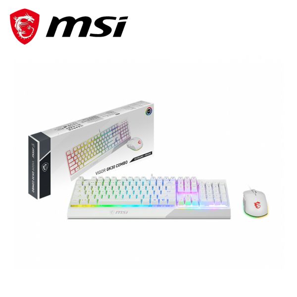【MSI 微星】VIGOR GK30 COMBO WHITE電競鍵盤滑鼠組 MSI,微星,鍵盤,有線,電競鍵盤,滑鼠,電競滑鼠