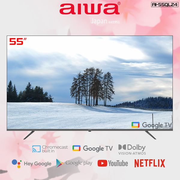 【Aiwa 日本愛華】55吋 4K QLED AI-55QL24 智慧型顯示器 55吋,螢幕,電視螢幕,智慧型顯示器,4K