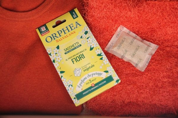 義大利ORPHEA歐菲雅 衣物香氛袋-經典花香/薰衣草/廣藿香 (3入/盒)-取代樟腦丸 