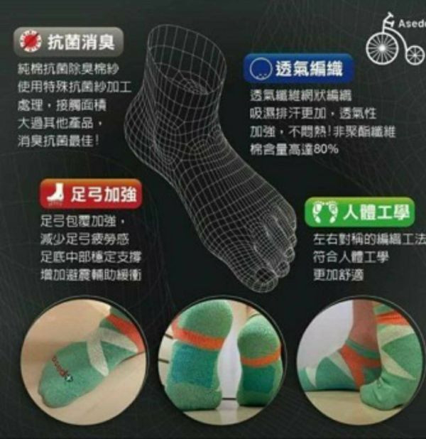 台灣製亞斯多ASEDO 輕壓機能足弓抗菌除臭襪16雙/組【白色】 