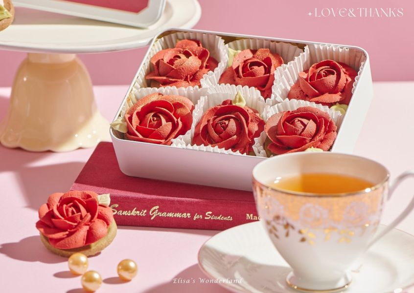 【LOVE&THANKS】浪漫限定花朵餅乾禮盒 