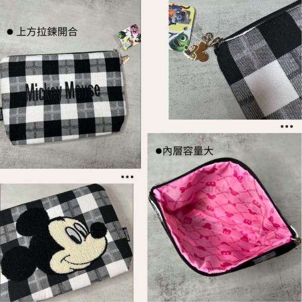 韓國新品｜DISNEY長方形化妝包 收納包｜迪士尼#米奇家族 韓國新品上市,米妮化妝包,收納包