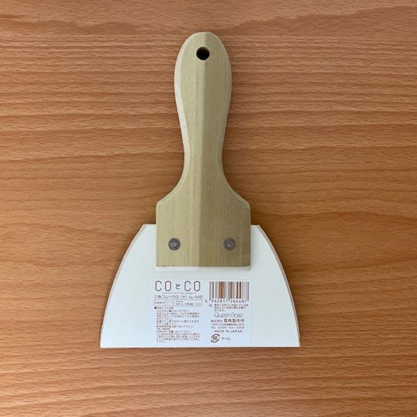 日本製 木柄合成橡膠 / 矽橡膠刮刀 