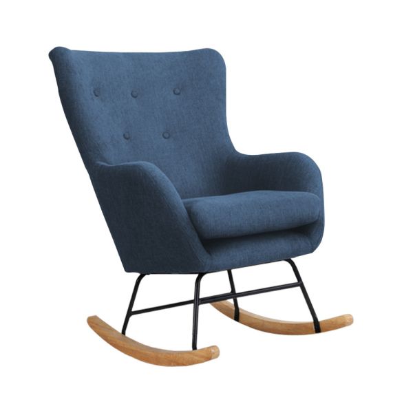 維多利亞單人搖椅-寶石藍 Hampton,漢汀堡,搖椅,單人沙發,沙發,休閒椅