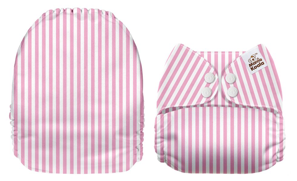 粉紅條紋 環保尿布,布尿布,mk,尿布特價,便宜尿布,省錢尿布