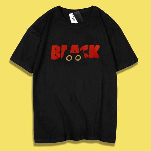 黑貓-BLACK印花短袖 柴犬,貓咪,T恤,百搭,網路購物,萌經濟,可愛,卡通,狗狗,凱蒂貓