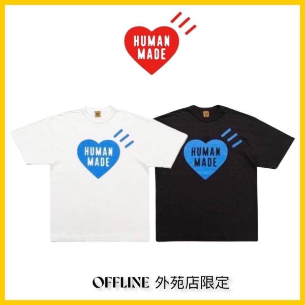 HUMAN MADE HEART T-SHIRT 店鋪限定 OFFLINE (BLUE )