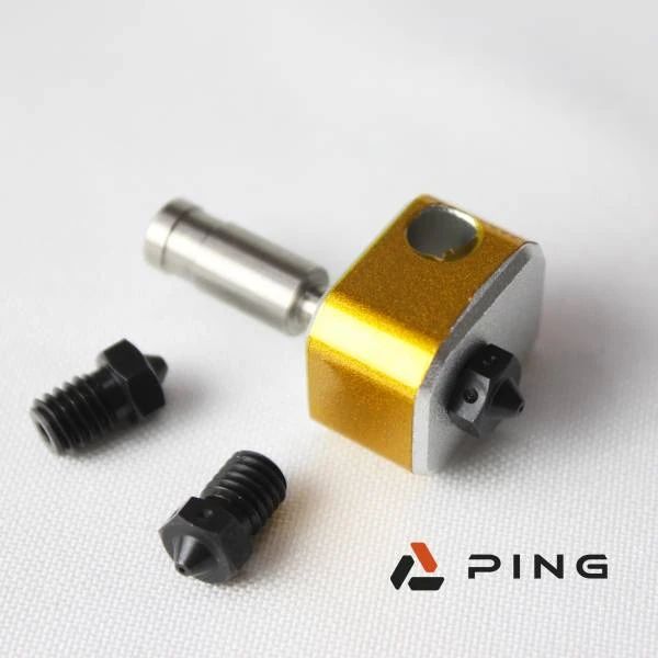 PING 硬化鋼加熱棒噴頭組【碳纖尼龍/玻纖尼龍料專用】(0.4、0.6mm,24v,50w 