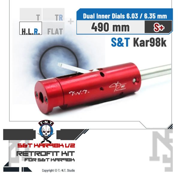 T-N.T. S&T Kar98k "TM-2" 日蝕 管皮座升級組 (H.L.R., 490 mm) T-N.T.,S&T,Kar98k,TM-2,日蝕,管皮座升級組
