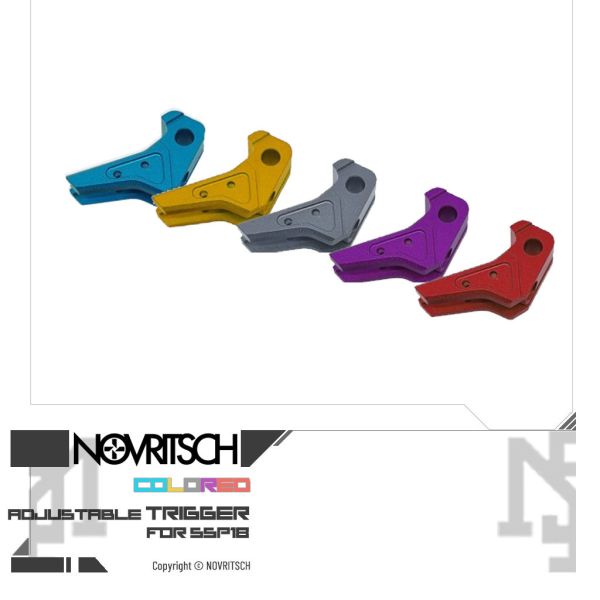 NOVRITSCH SSP18 原廠客製 異色 可調式扳機 (藍, 金, 灰, 紫, 紅) NOVRITSCH,SSP18,原廠客製,異色,可調式扳機,藍,金,灰,紫,紅