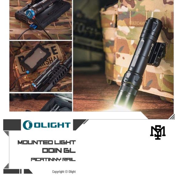 OLIGHT ODIN GL 戰術手電筒 OLIGHT,ODIN,雷射歸零,戰術,手電筒,戰術導軌,皮卡汀尼,picatnny