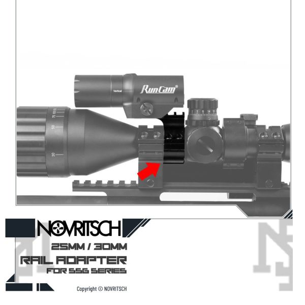 NOVRITSCH The SSG 25 mm / 30 mm 短導軌環形轉接座 NOVRITSCH,SSG10,TAC-338,SSG96,Mk.2,25 mm,30 mm,導軌,環形轉接座