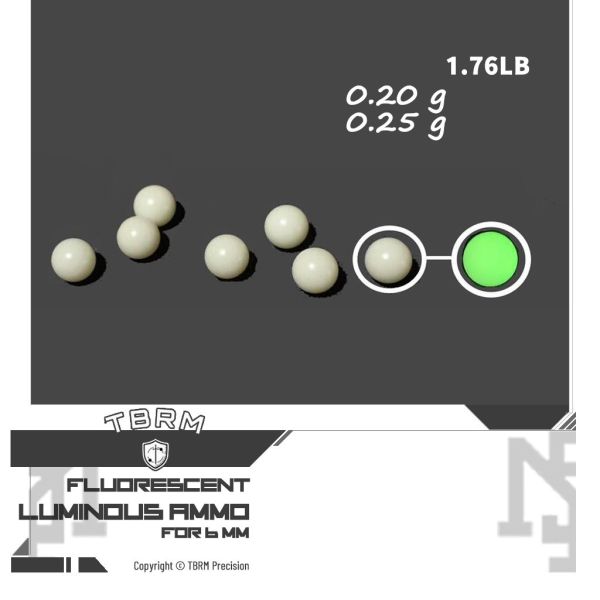 TBRM Luminous 高精度研磨 夜光彈 / 螢光彈 BB彈 (綠色) TBRM,Luminous,高精度研磨,夜光彈,螢光彈,綠色,0.35,0.40