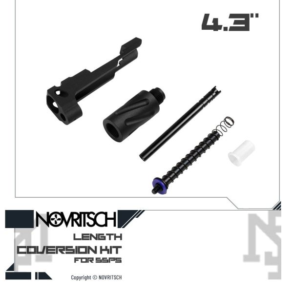 NOVRITSCH SSP5 長度轉換套組 (6.0吋 / 5.1吋 / 4.3吋) (可代理安裝) NOVRITSCH,SSP5,長度轉換,套組,外管,內管,前滑套,覆進簧導桿,6.0吋,5.1吋,4.3吋