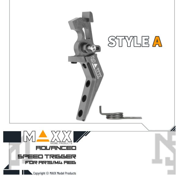 MAXX 電槍用 Style A 進階 競技級 折線扳機 (鈦灰) MAXX,電槍用,AEG,Style A,進階,競技級,折線扳機,鈦灰,MX-TRG002SAT