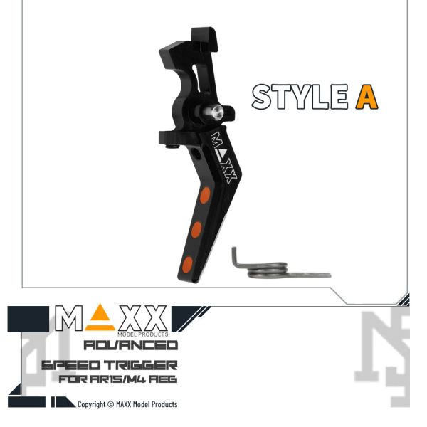 MAXX 電槍用 Style A 進階 競技級 折線扳機 (黑色) MAXX,電槍用,AEG,Style A,進階,競技級,折線扳機,黑色,MX-TRG002SAB