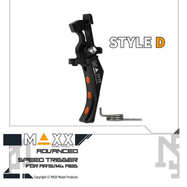 MAXX 電槍用 Style D 進階 競技級 微曲扳機 (黑色) MAXX,電槍用,AEG,Style D,進階,競技級,微曲扳機,黑色,MX-TRG002SDB