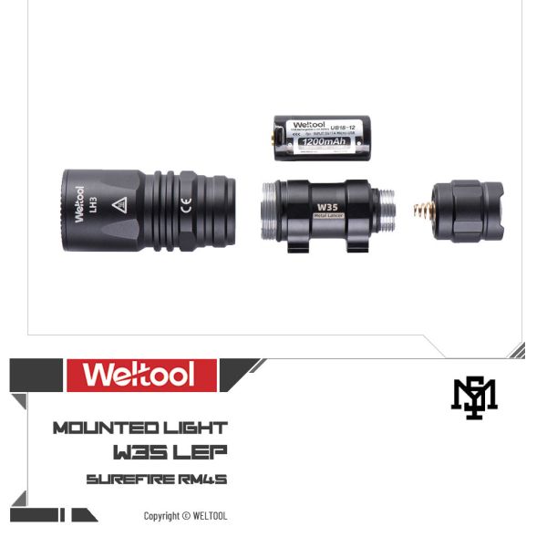 WELTOOL W35 LEP 鐳射戰術手電筒 手電筒,W35,LEP,WELTOOL,SUREFIRE