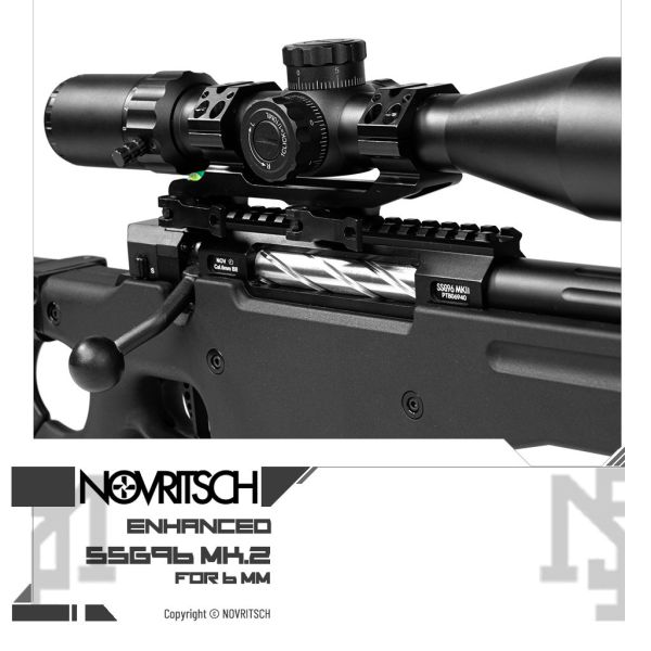NOVRITSCH The SSG96 Mk.2 Bolt-action Airsoft Sniper Rifle (Black) NOVRITSCH,SSG96,Mk.2,L96,AWP,Bolt-action,Airsoft,Sniper Rifle,YMS AIRSOFT,YMS,AIRSOFT,YAMASHUN,TAIWAN AIRSOFT,AIRSOFT TAIWAN,亞瑪順,生存遊戲