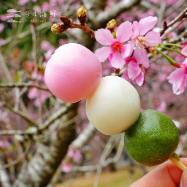 【慶祝高雄櫻花祭】日本三色糰子(花見糰子)5隻/包 日本糰子
