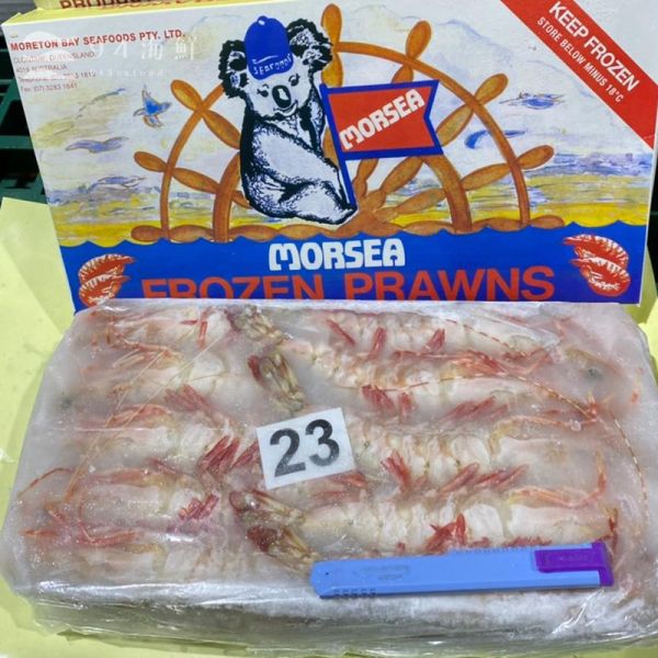 活凍澳洲斑節蝦(無尾熊牌)1.5K/盒 草蝦 虎蝦