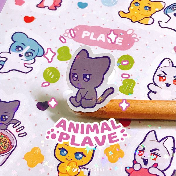 ANIMAL PLAVE Sticker　／PLAVE／VTuber　Goods　BY：AKUI 