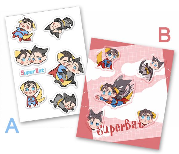 Superbat Puffy & Epoxy Stickers　／DC Comics　Superbat　Goods　BY：戀戀（日寢社） 