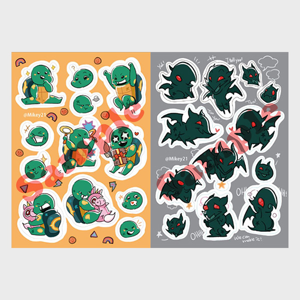 ROTTMNT Stickers Set　／Ninja Turtles（Rise of the Teenage Mutant Ninja Turtles）　Goods　BY：Mikey21 